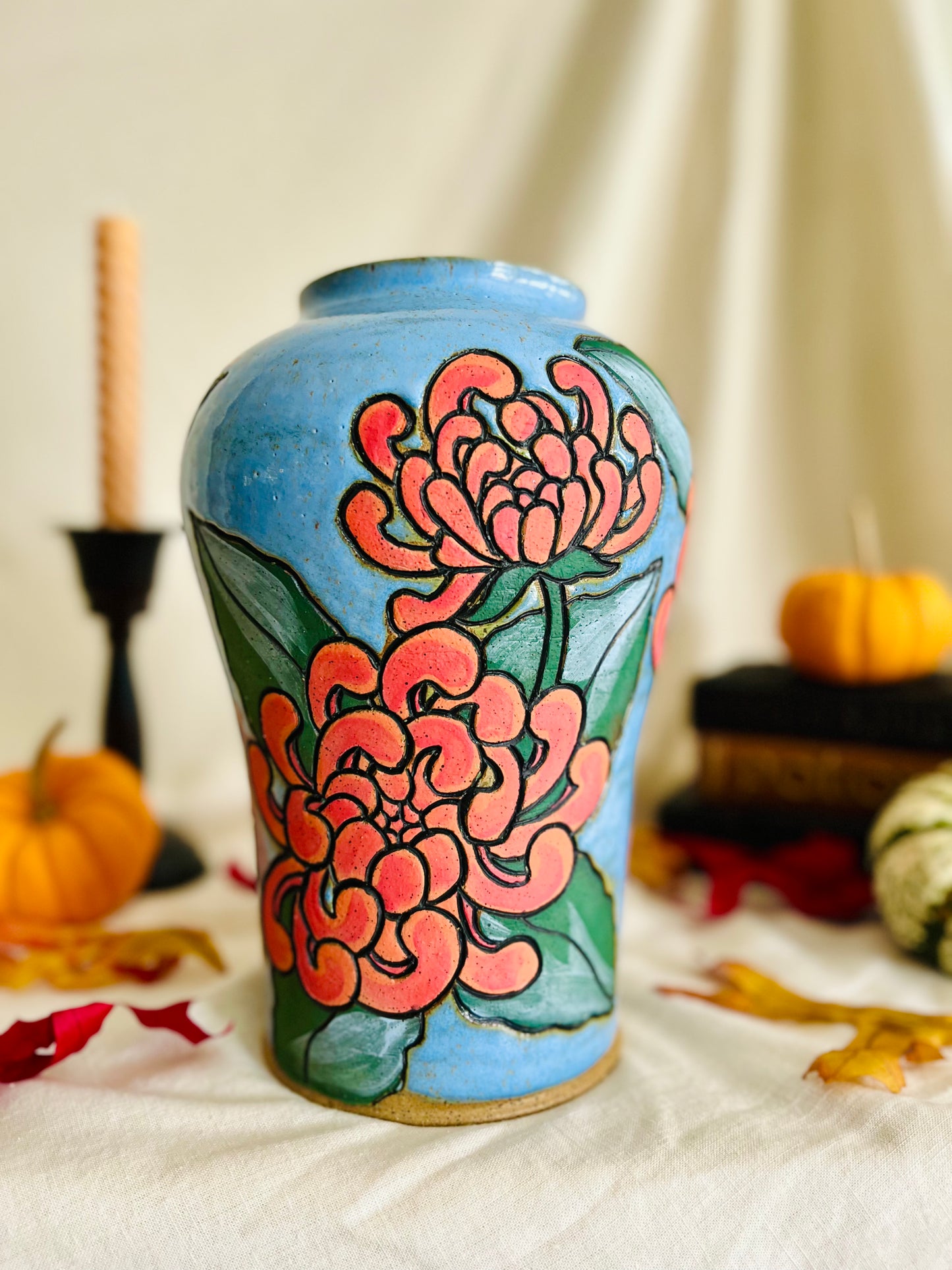 Chrysanthemum Vase