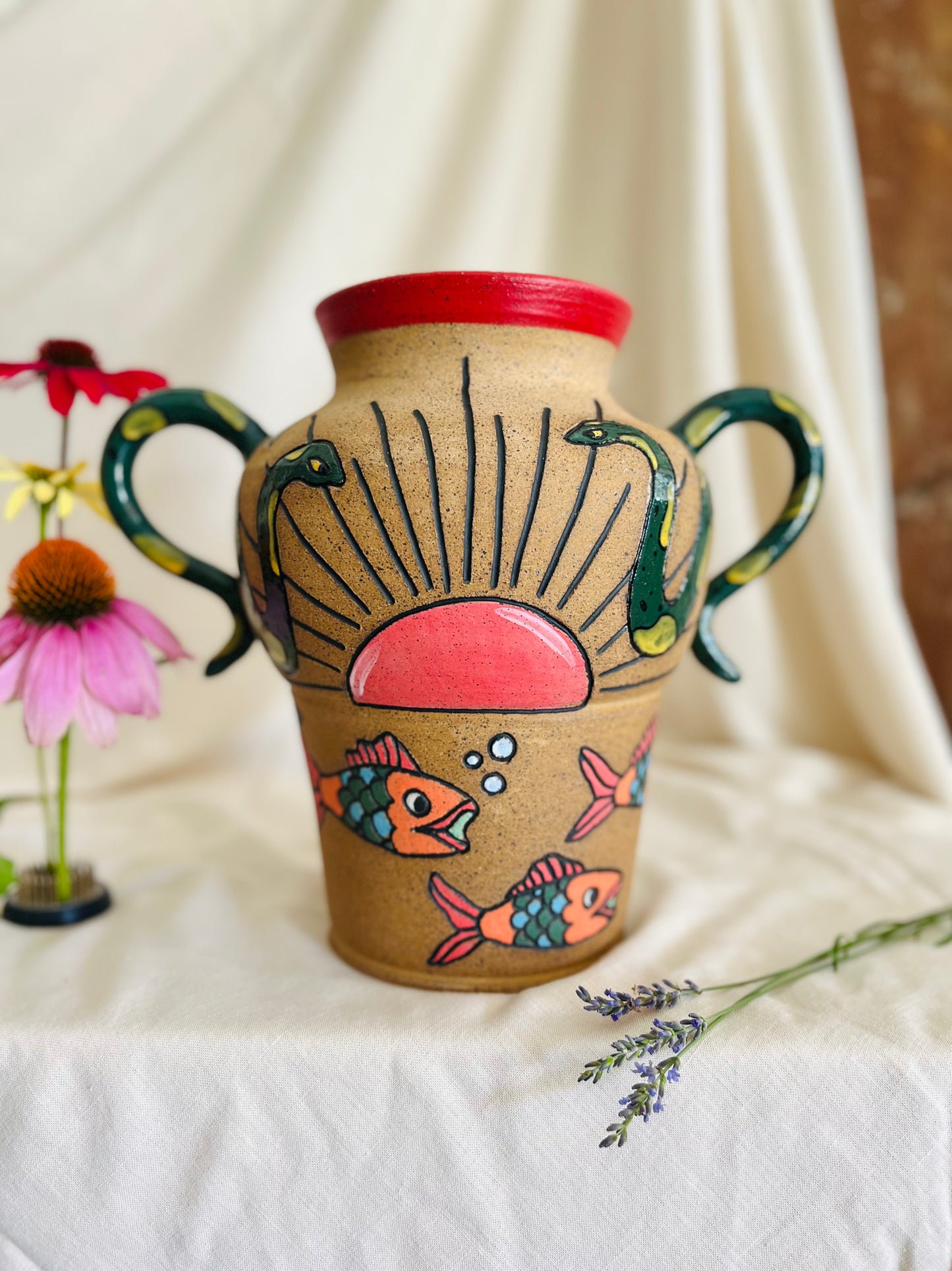 Traditional Sun Vase