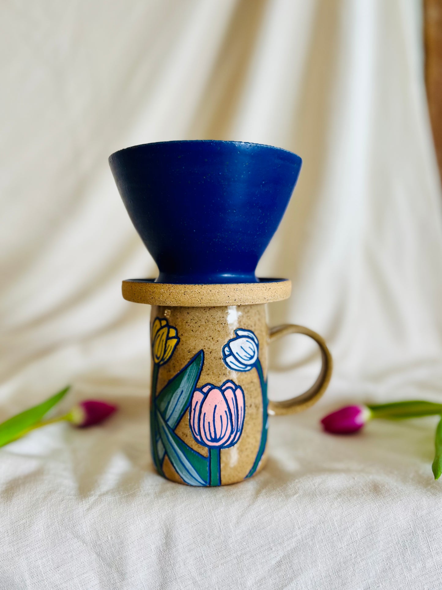 Coffee Pour Over: blue matte