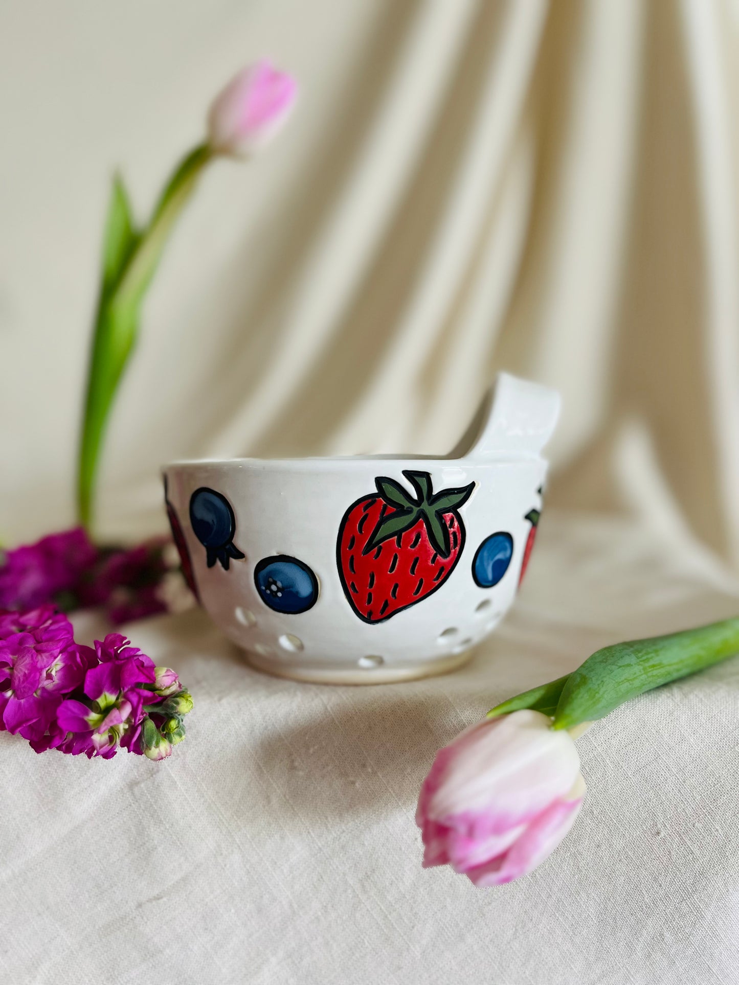 Berry Basket: bluebs + strawbs