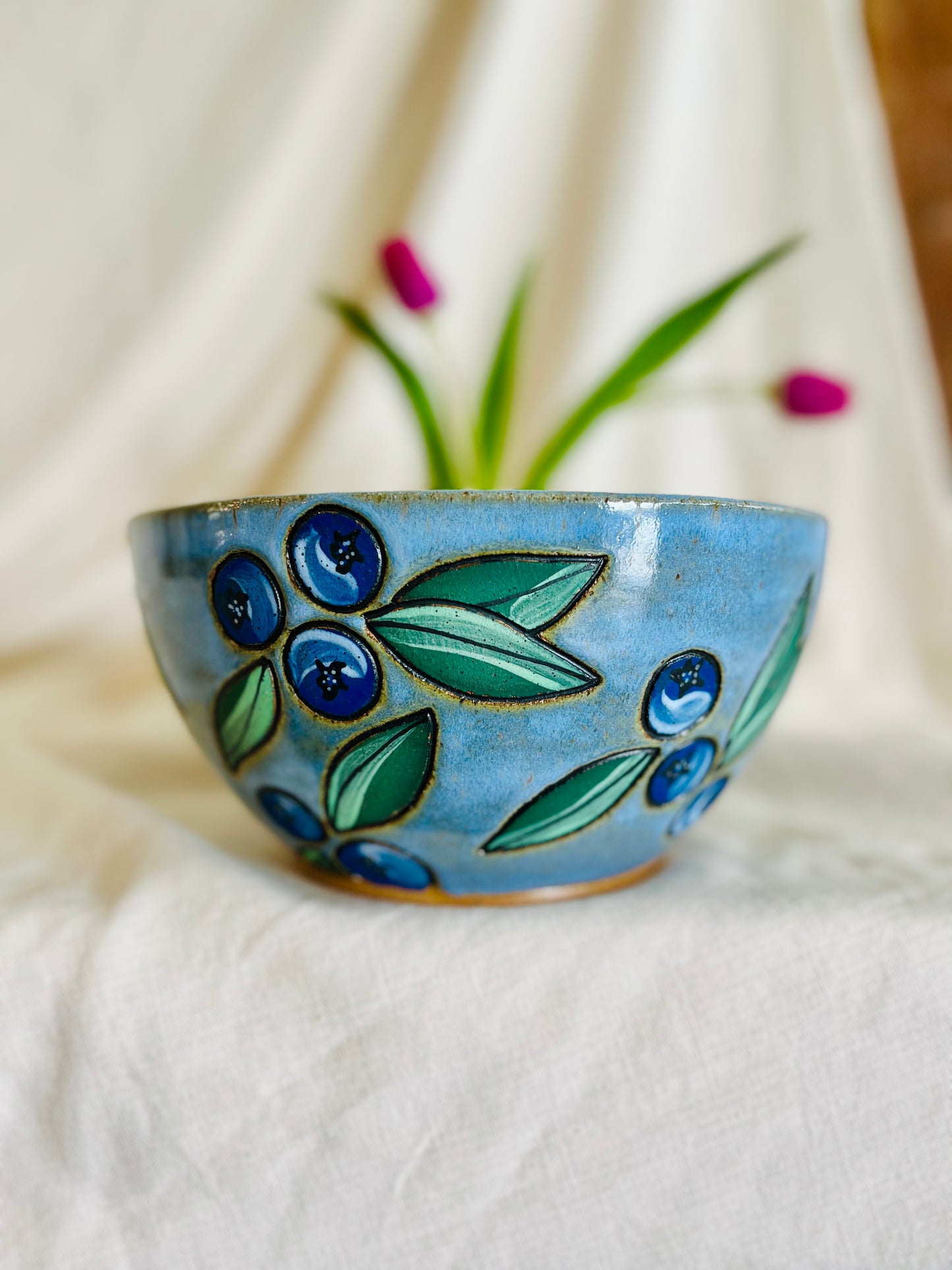 Blueberry Serving Bowl