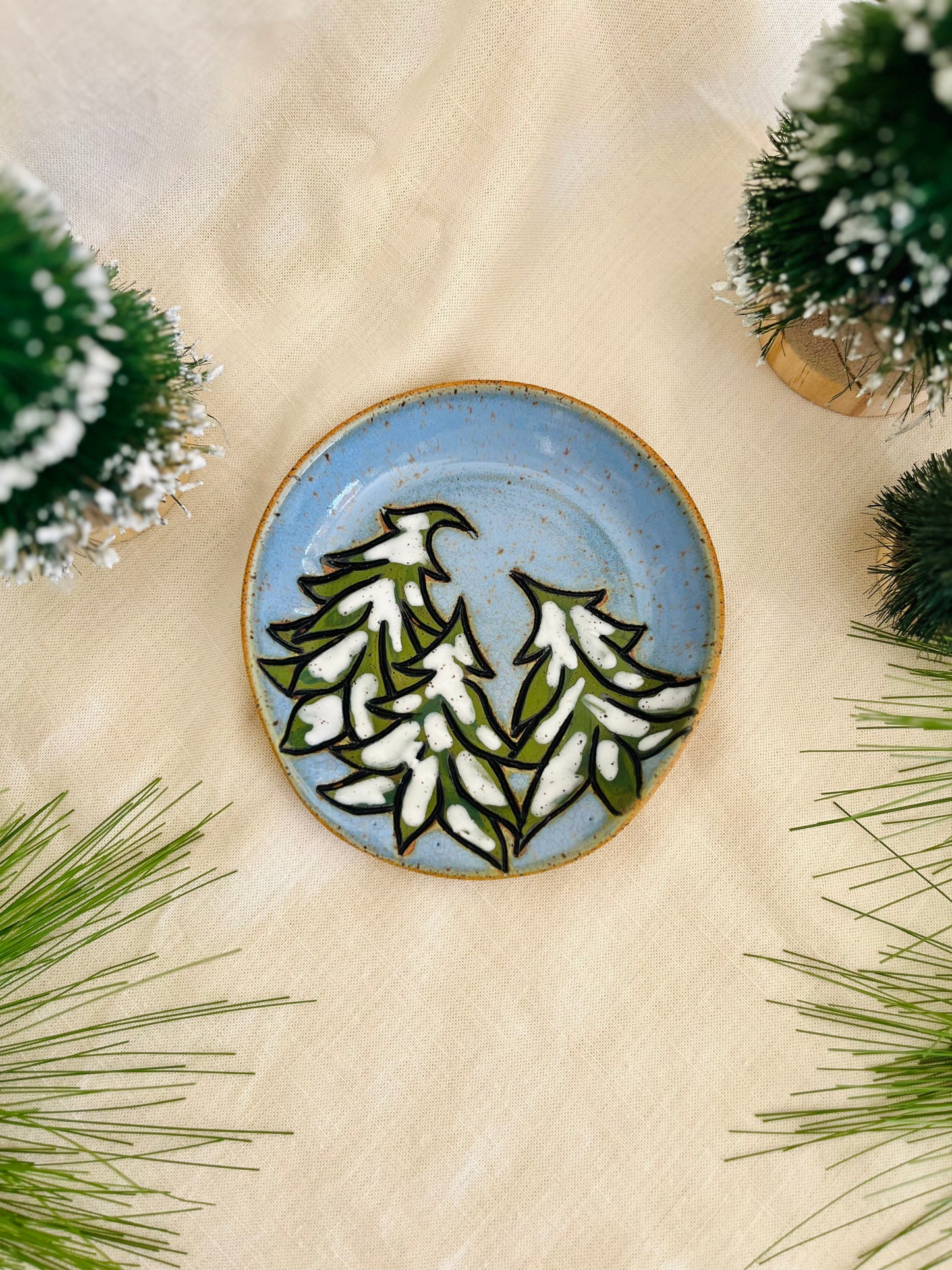 Snowy Forest Spoon Rest