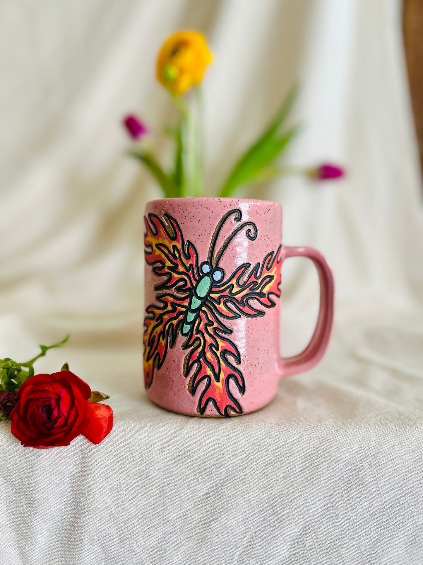 Firefly Mug: bubble gum pink