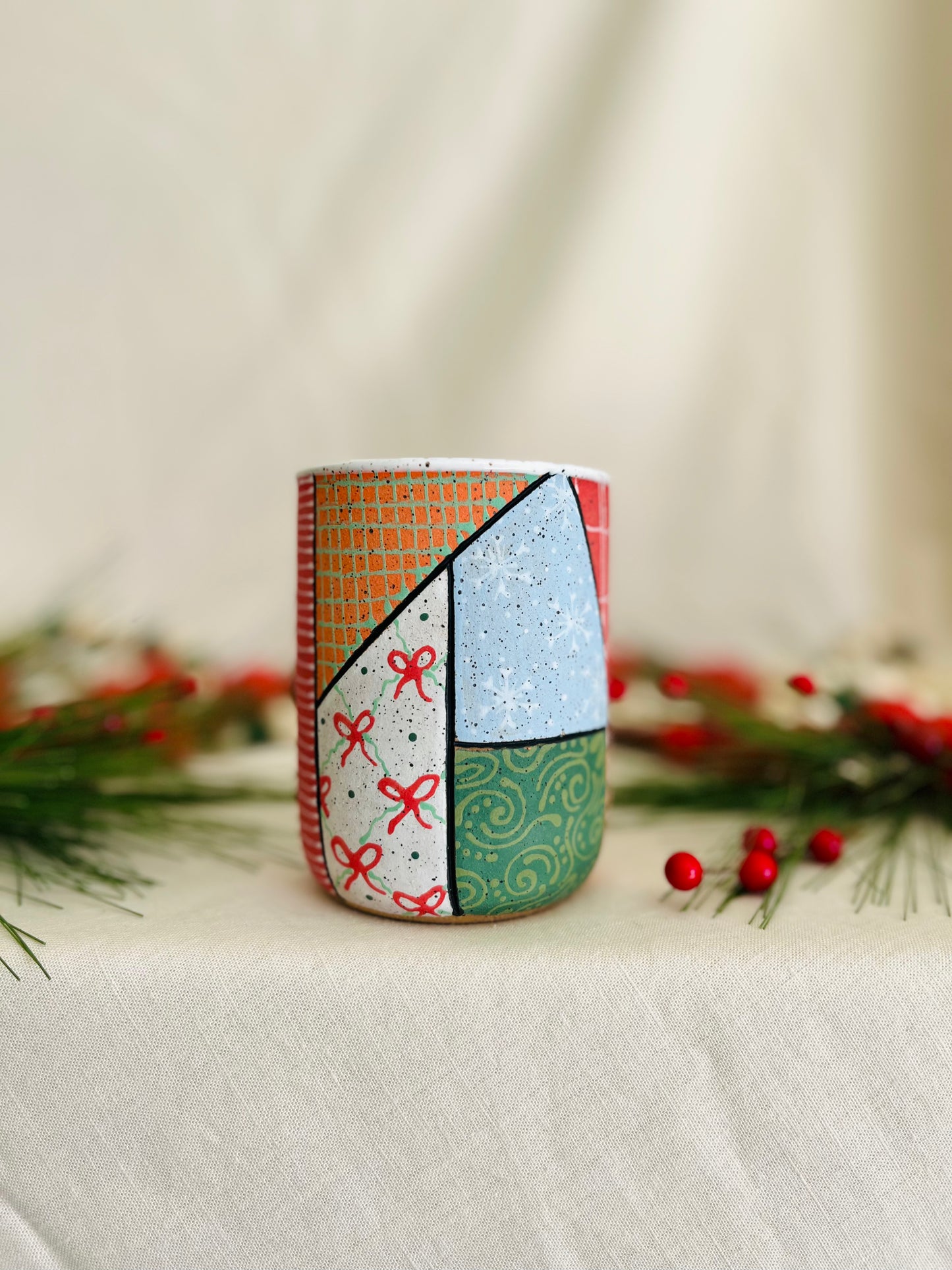 Holiday Patchwork Cup 1