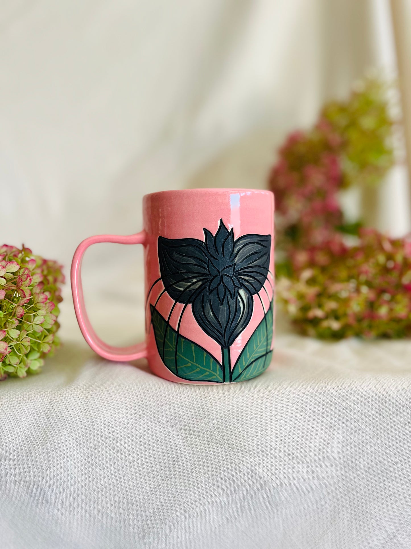 Bat Flower Mug