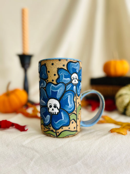 Skull Flowers Mug