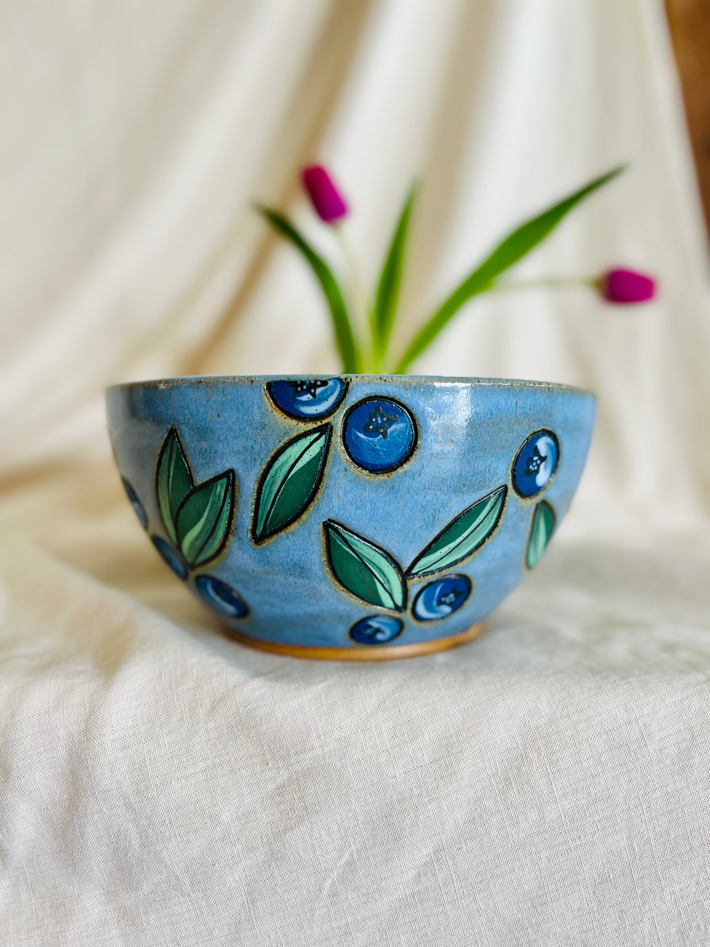 Blueberry Serving Bowl