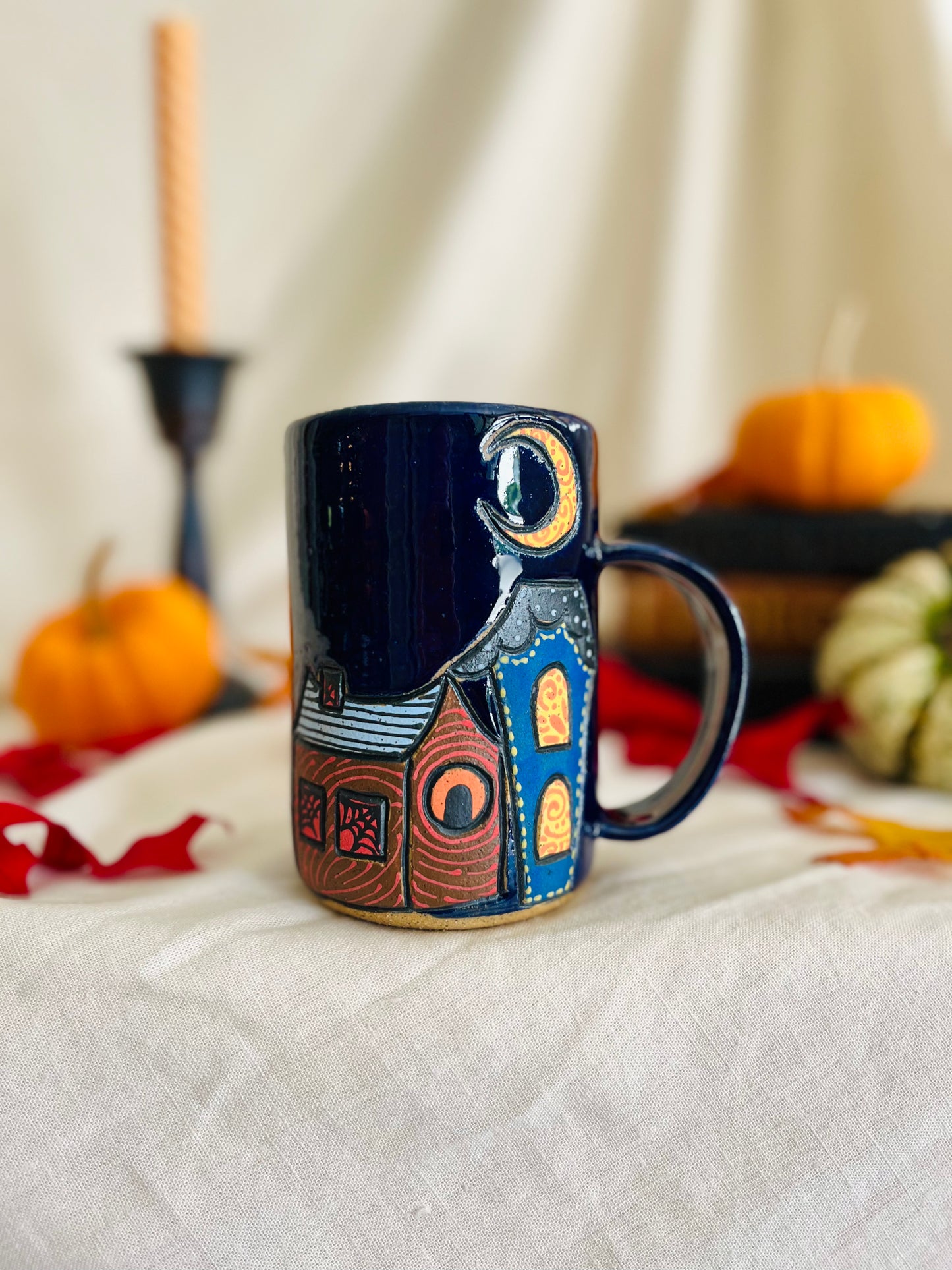 Patchwork Spooky Village Mug 4