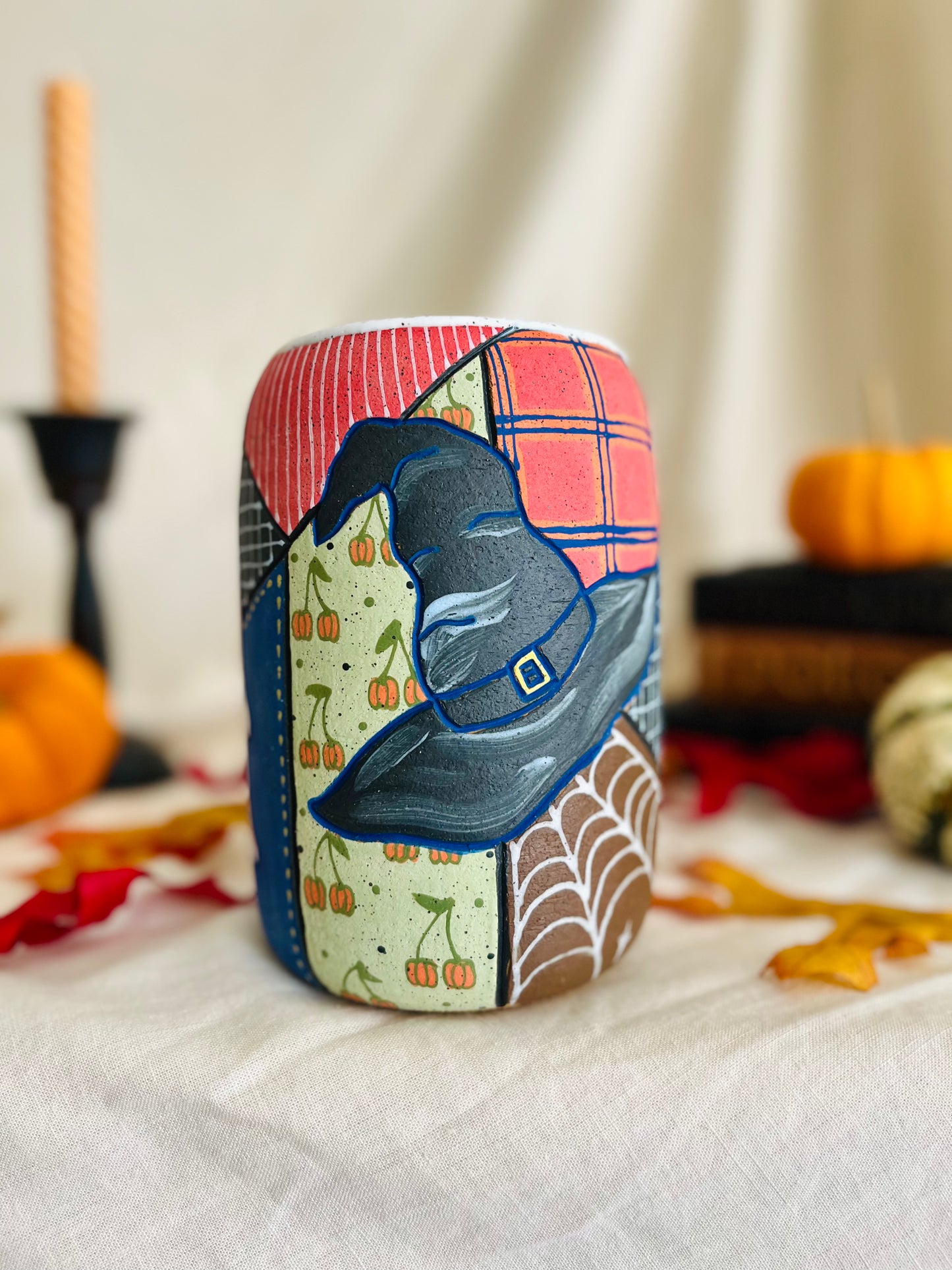 Spooky Patchwork Utensil Holder