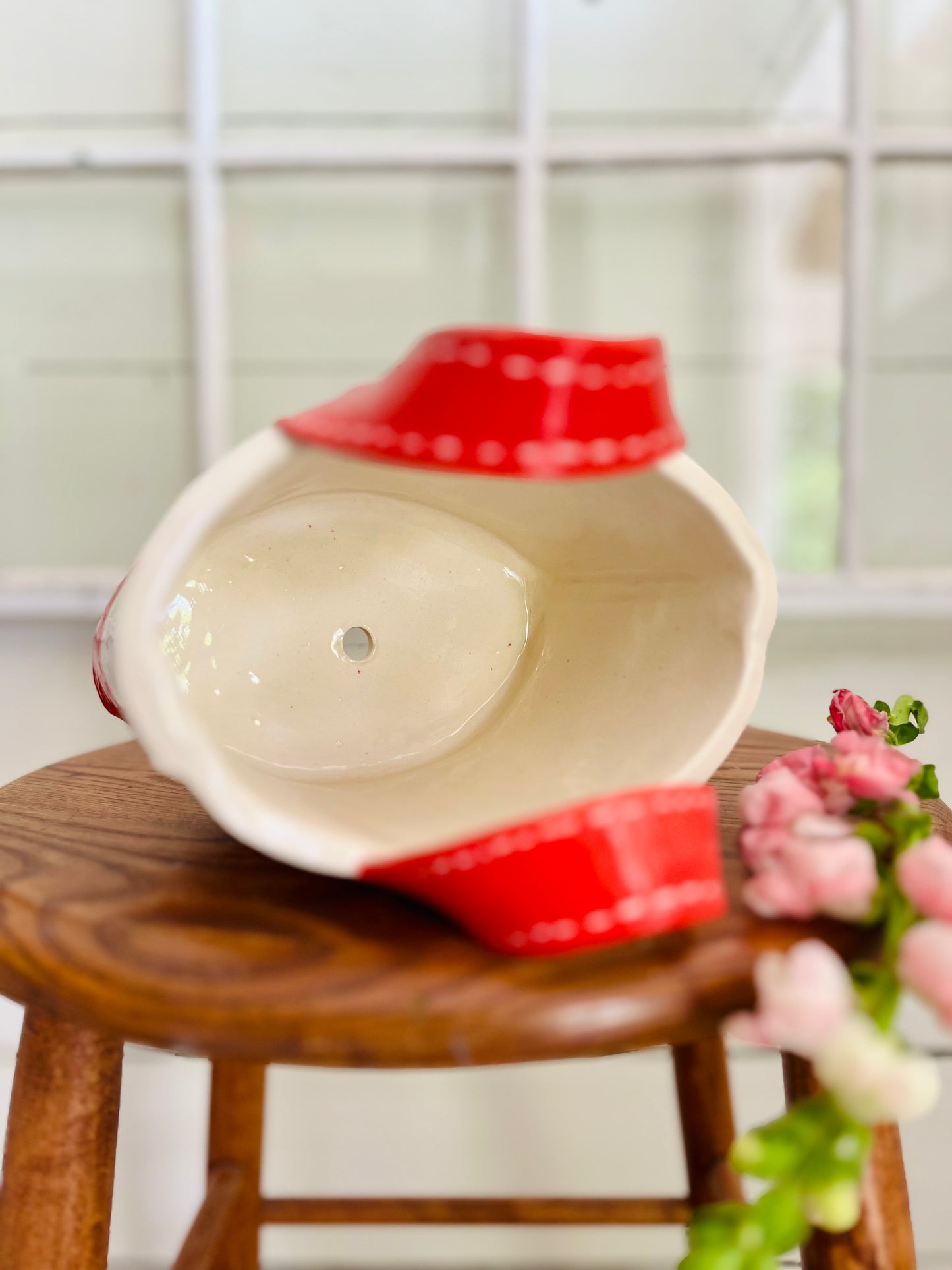 Tote Bag Planter: medium red