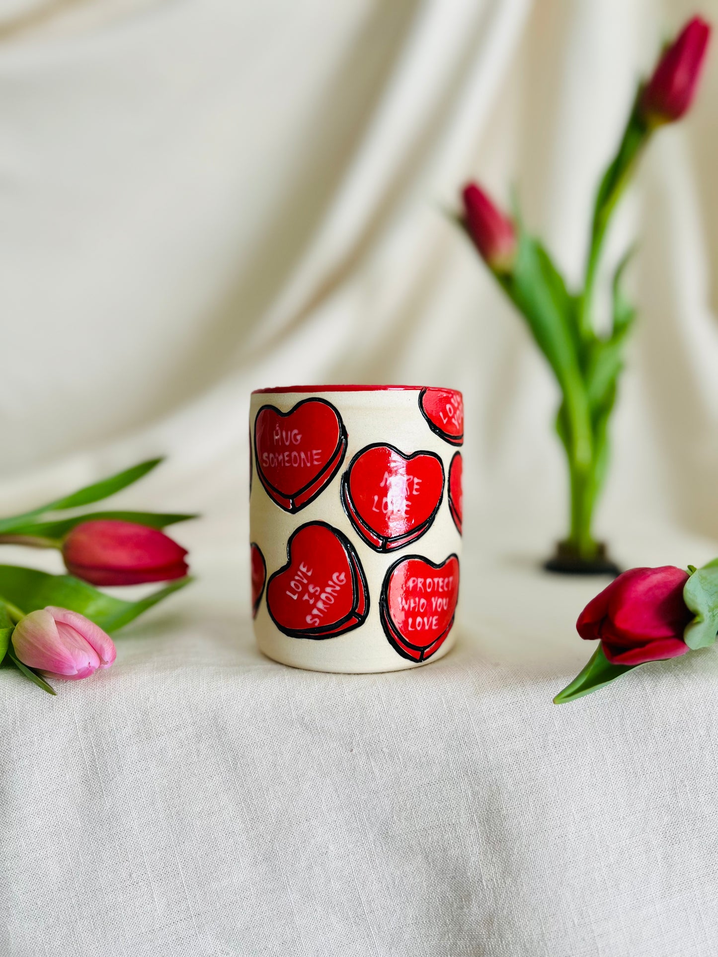 Cherry Hearts Cup
