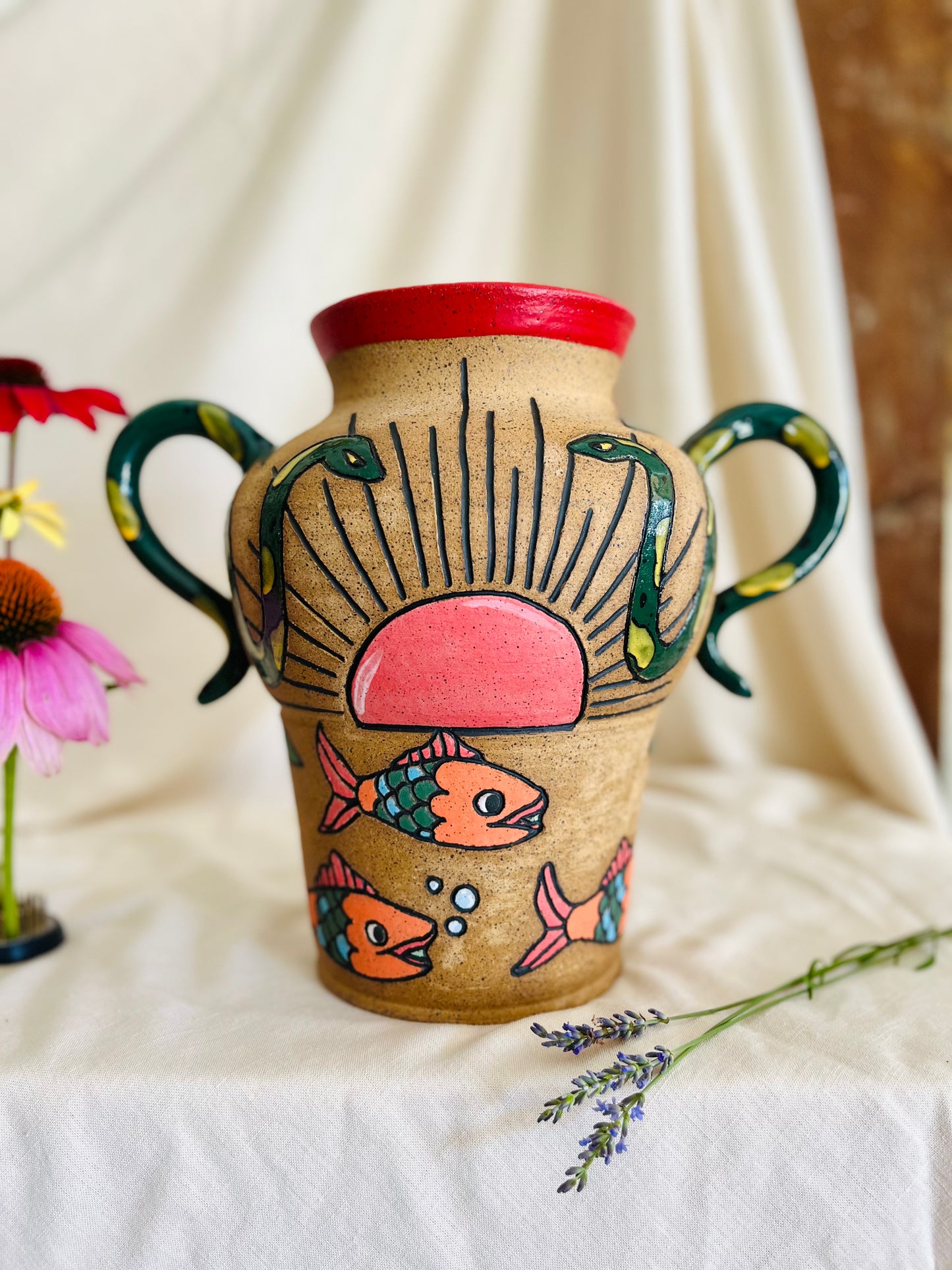 Traditional Sun Vase