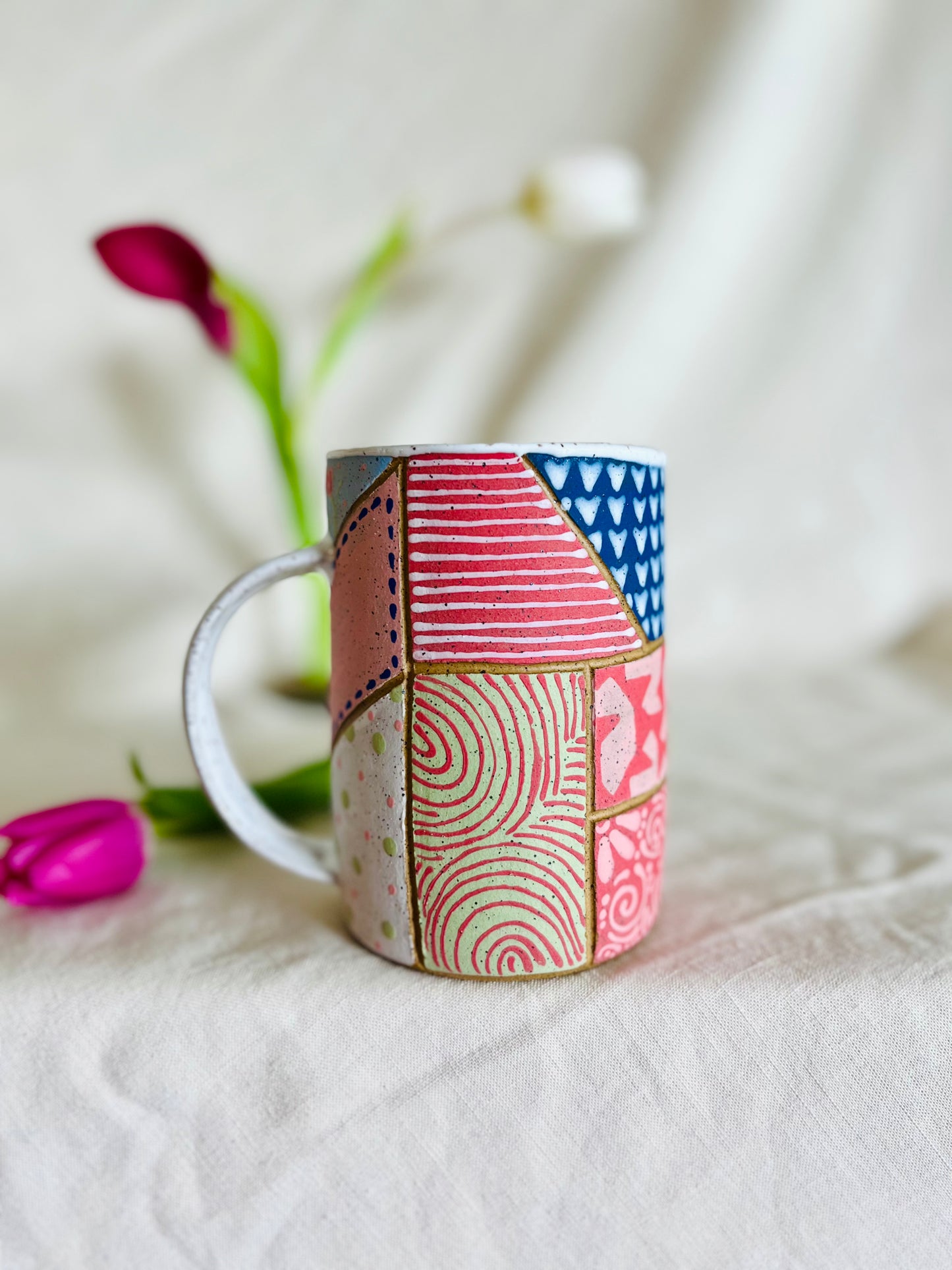 Patchwork Valentines Mug 3