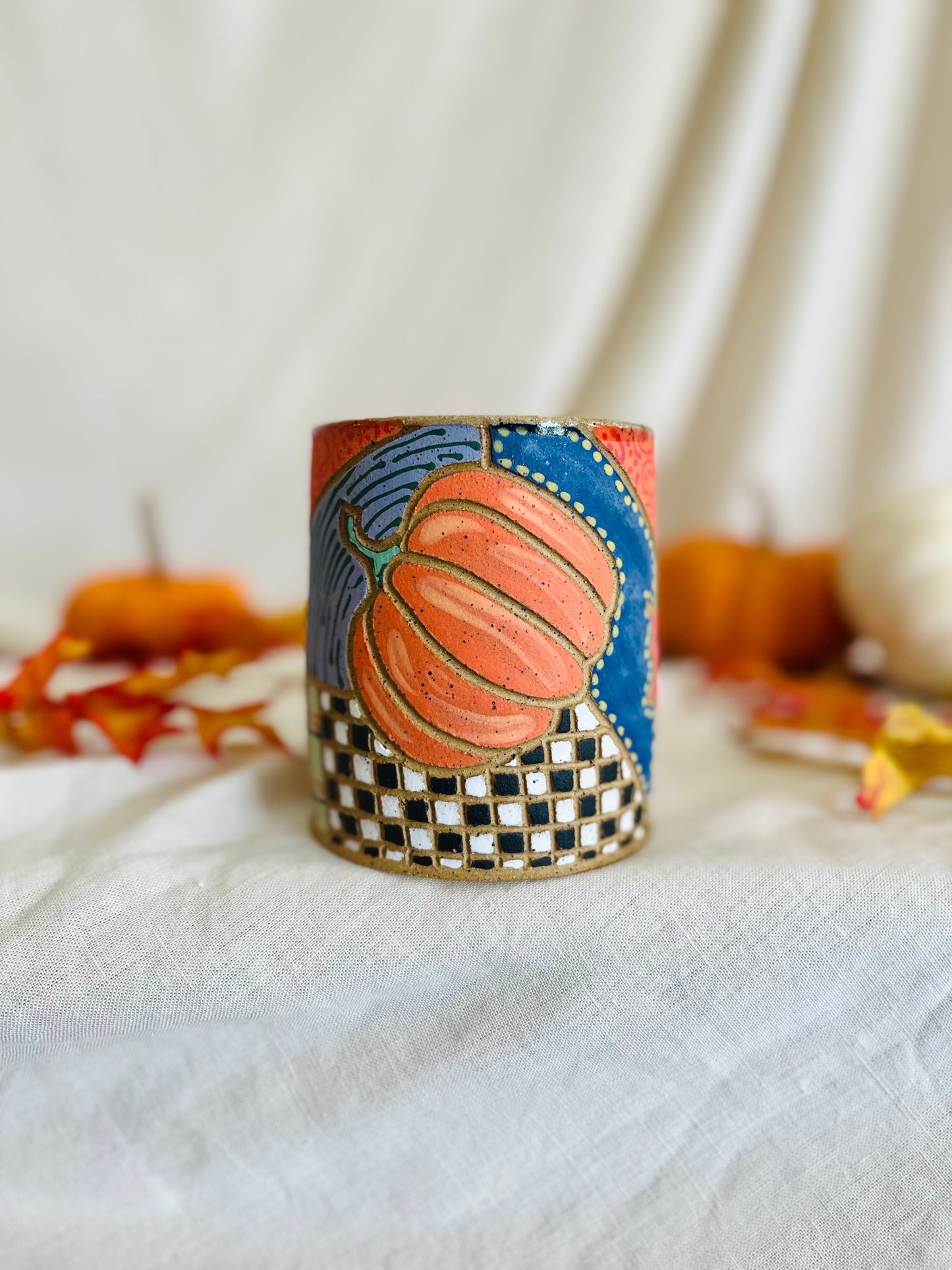 Fall Patchwork Mug 1