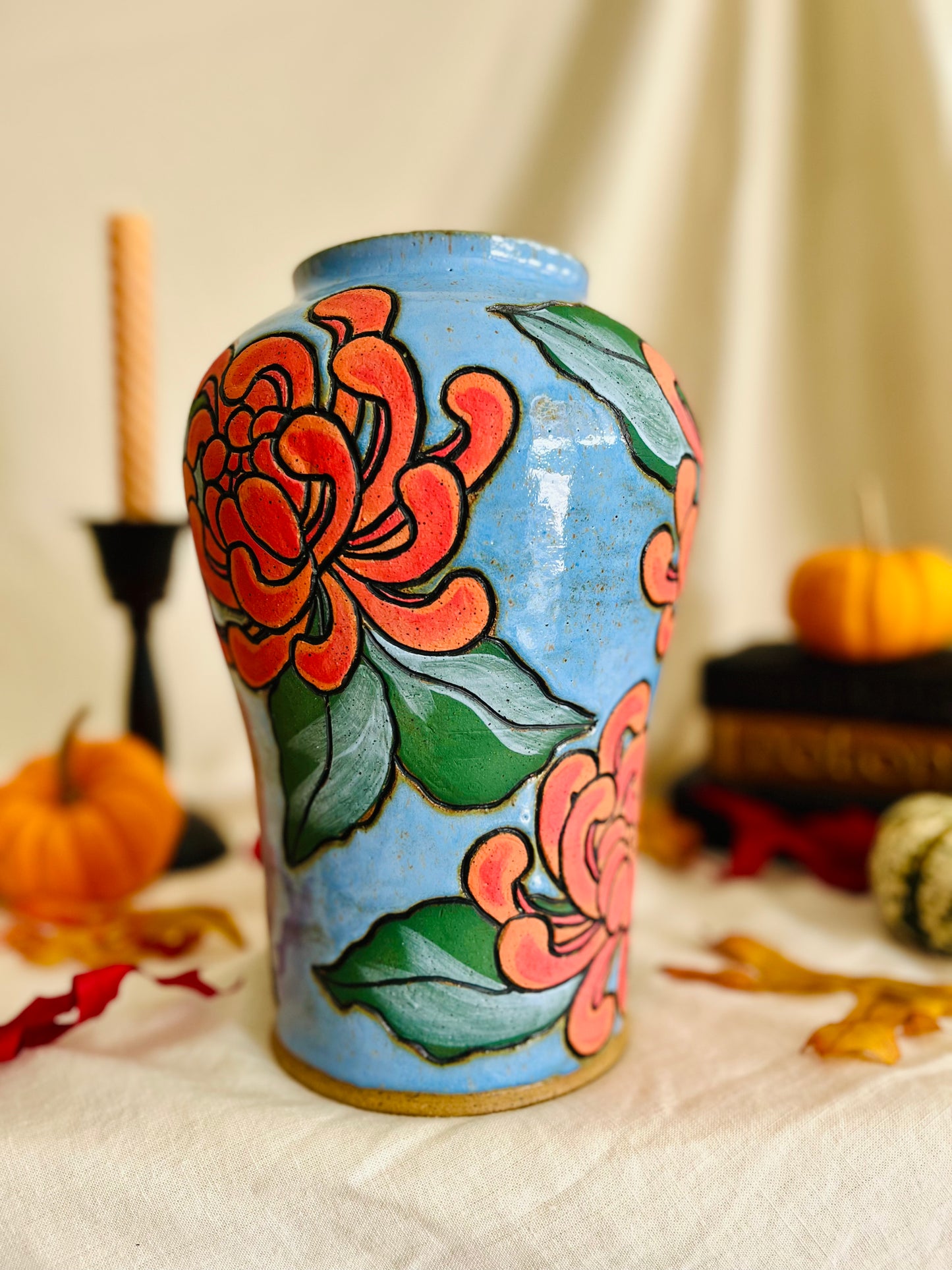 Chrysanthemum Vase