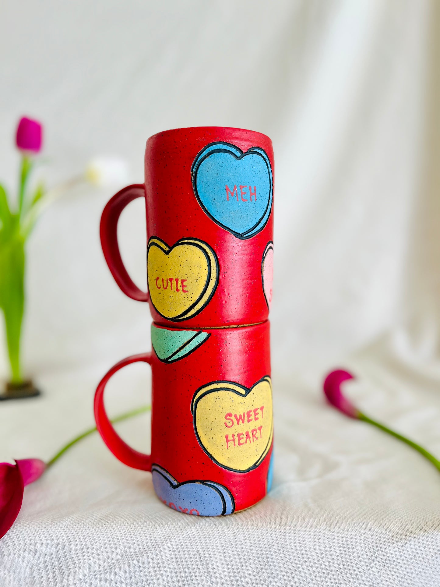 Conversation Hearts Mug