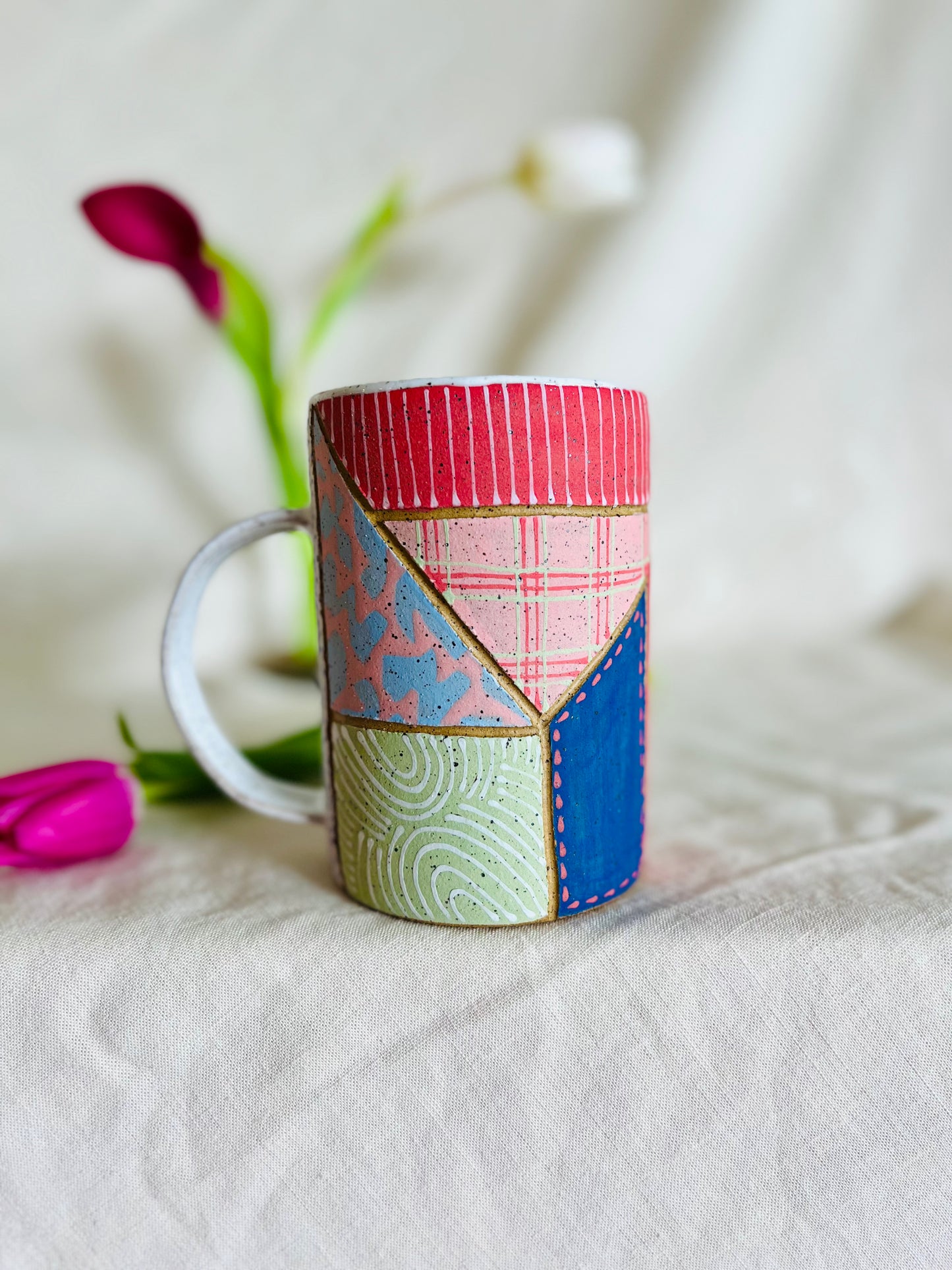 Patchwork Valentines Mug 5