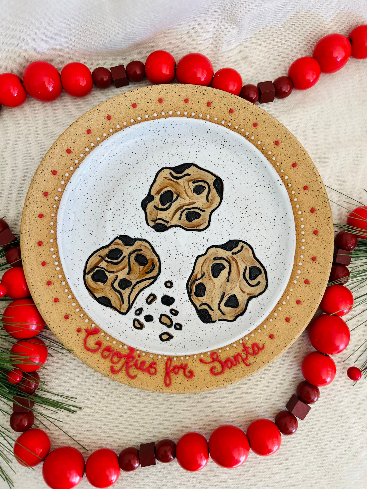 Cookies for Santa Plate