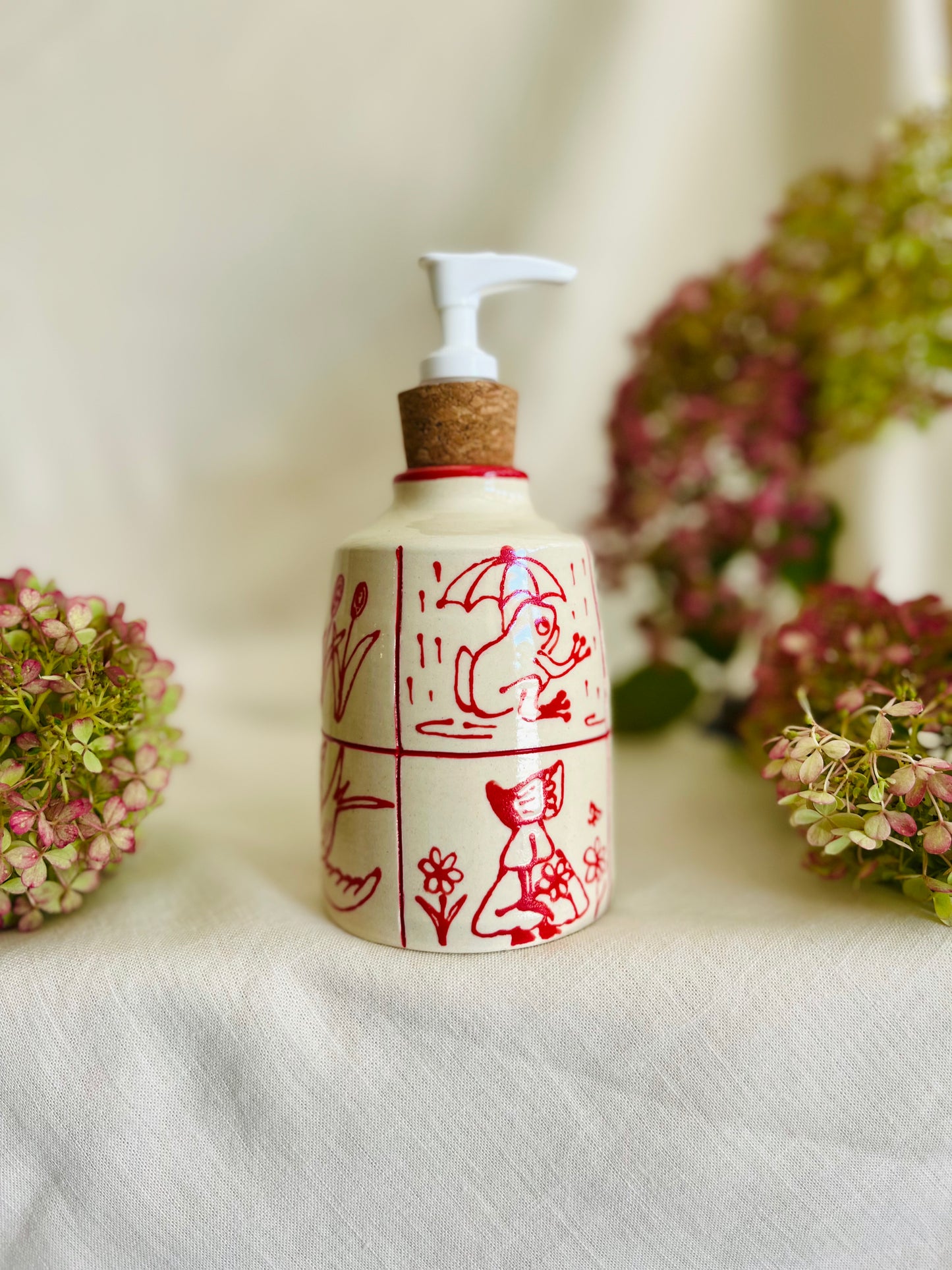 Redwork Quit Soap Dispenser