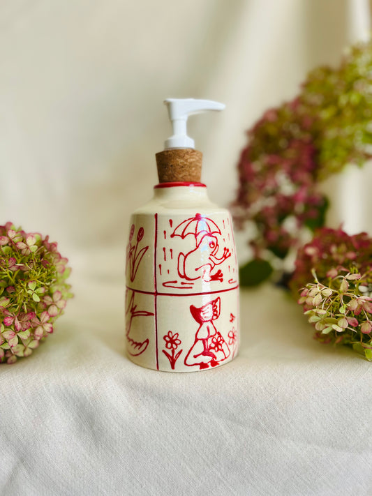 Redwork Quit Soap Dispenser