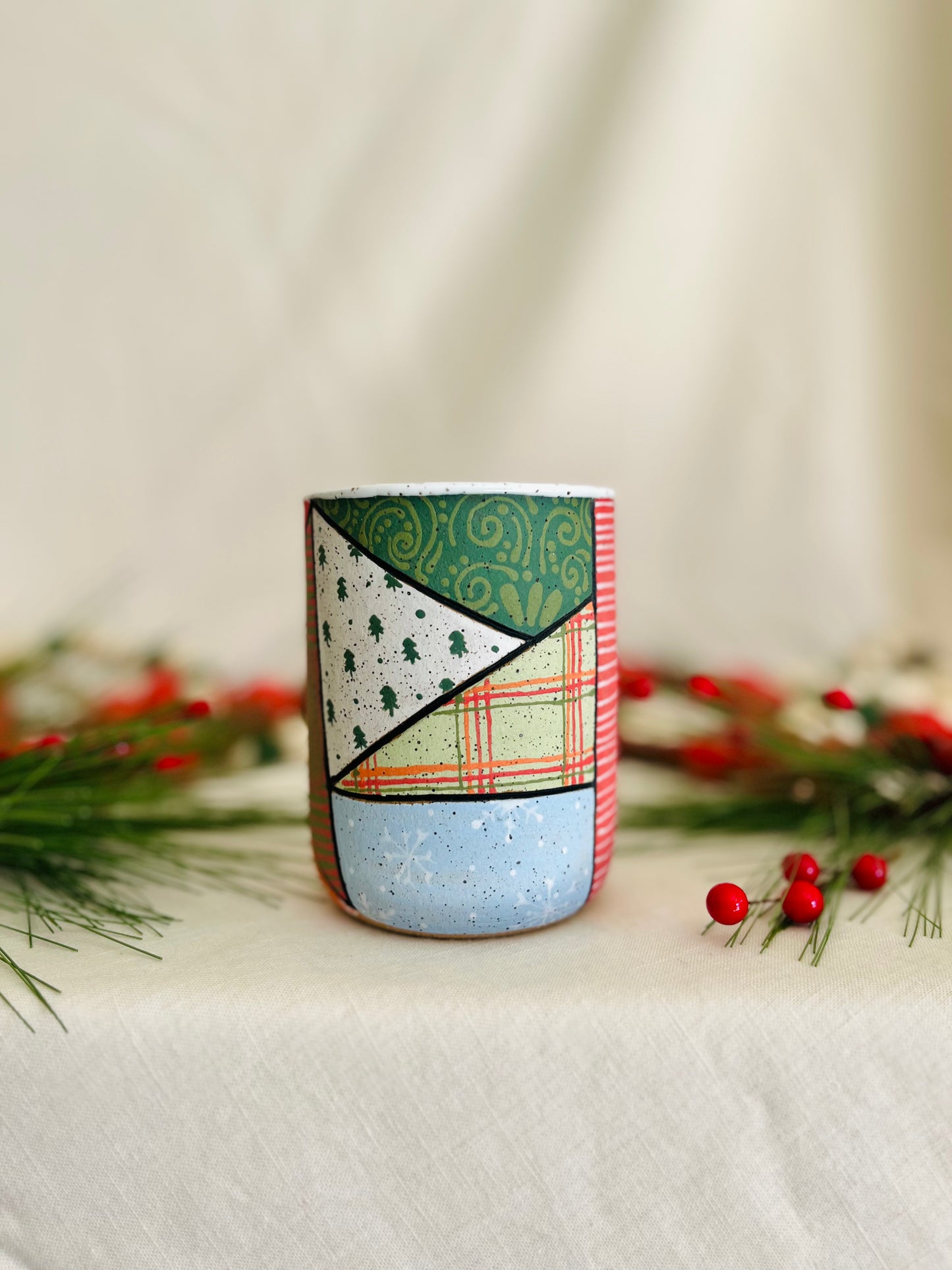 Holiday Patchwork Cup 1