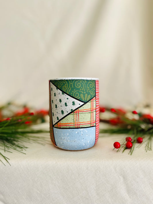 Holiday Patchwork Cup 1