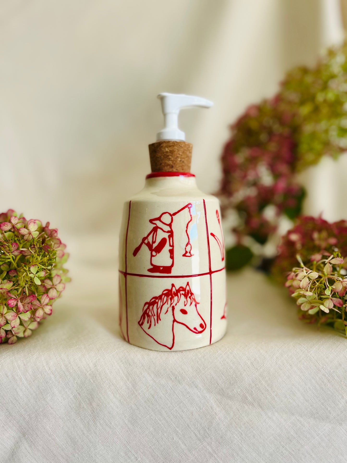 Redwork Quit Soap Dispenser