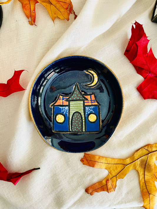 Patchwork Spooky Village Spoon Rest