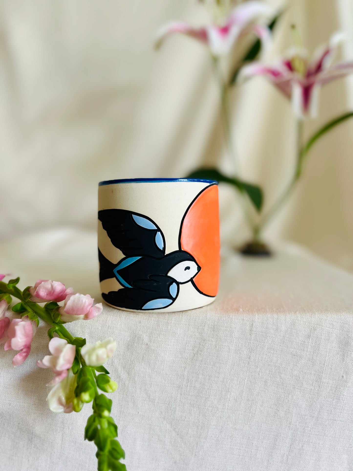 Sparrow Carafe + Cup Set