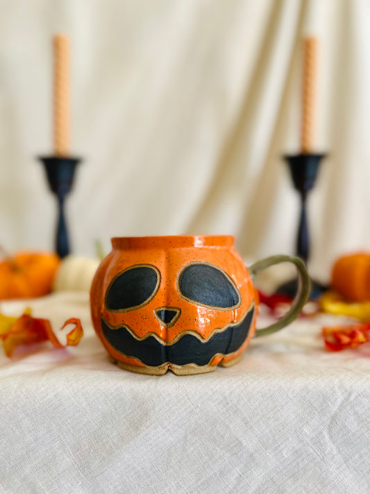 Pumpkin Mug: Spooky Jack o' Lantern 1