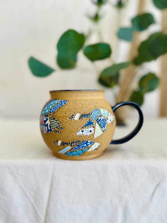 Geese Patchwork Mug 1