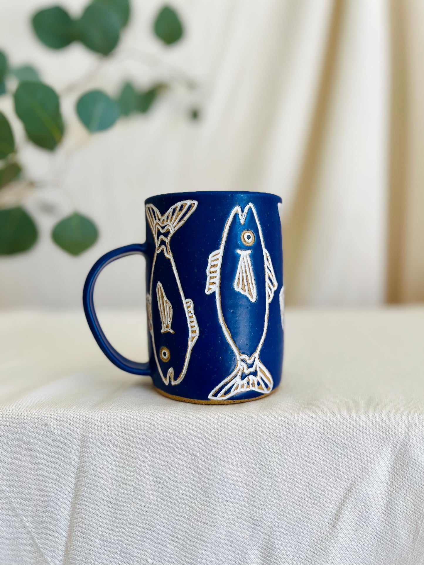 Blue Fish Mug