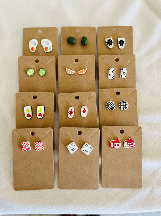 Earrings: studs
