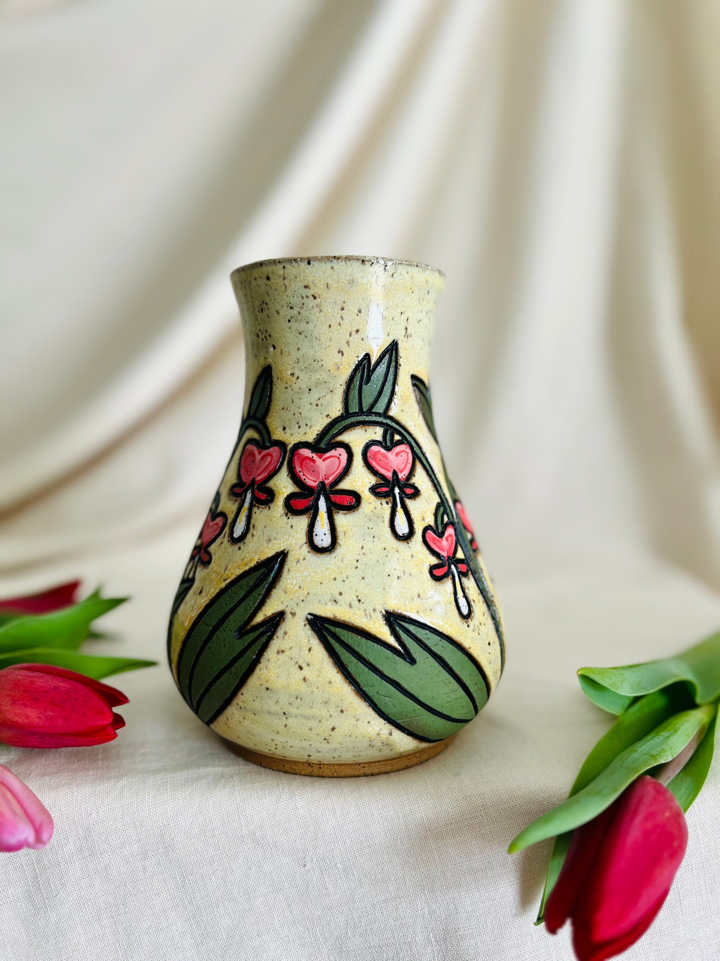 Bleeding Hearts Vase