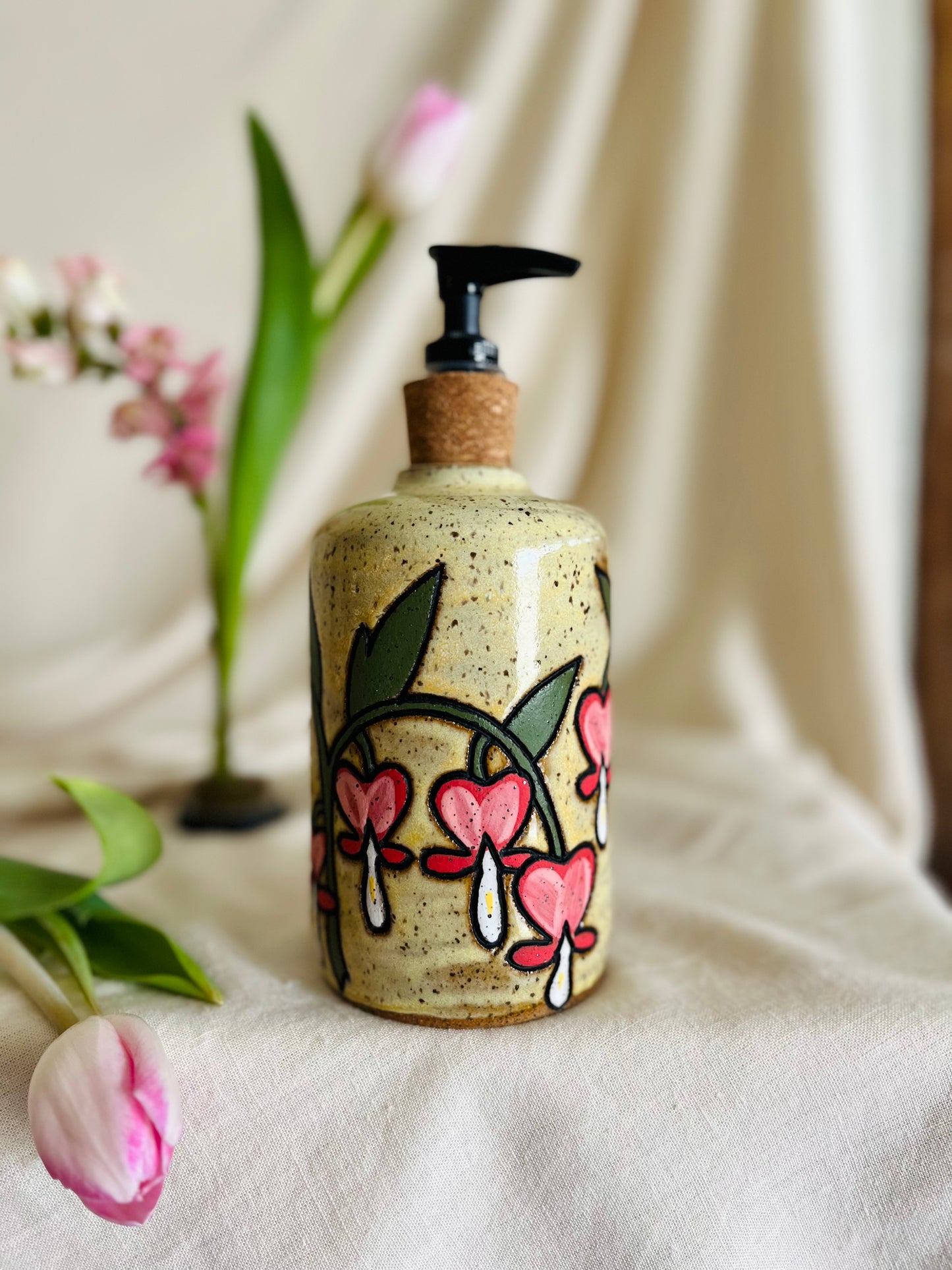Bleeding Hearts Soap Dispenser