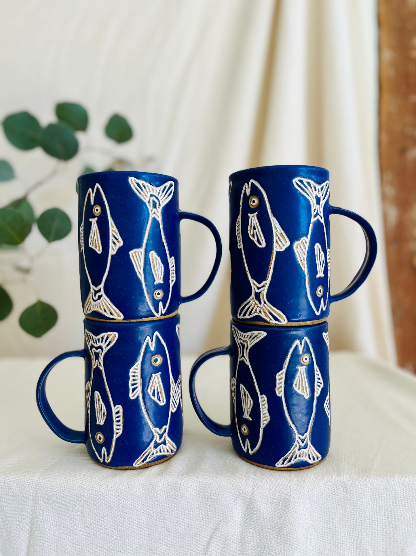 Blue Fish Mug