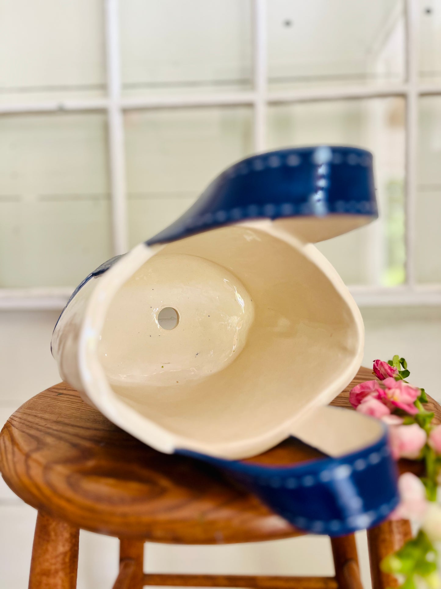 Tote Bag Planter: large blue