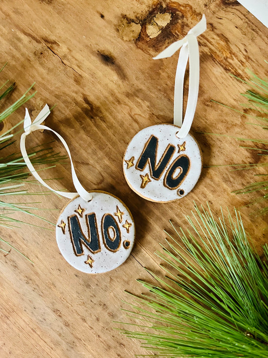 Ornament- 'NO.'