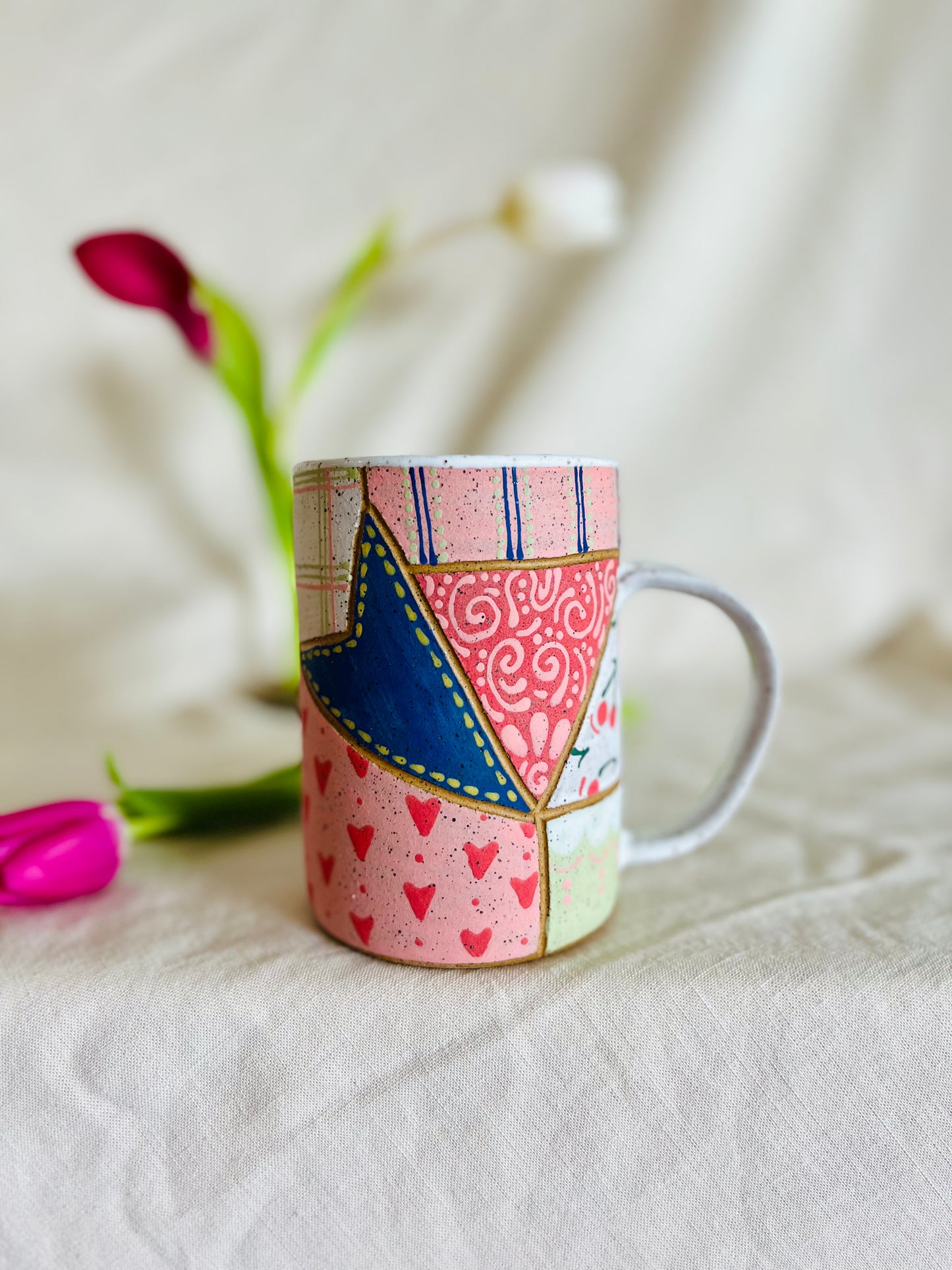 Patchwork Valentines Mug 4