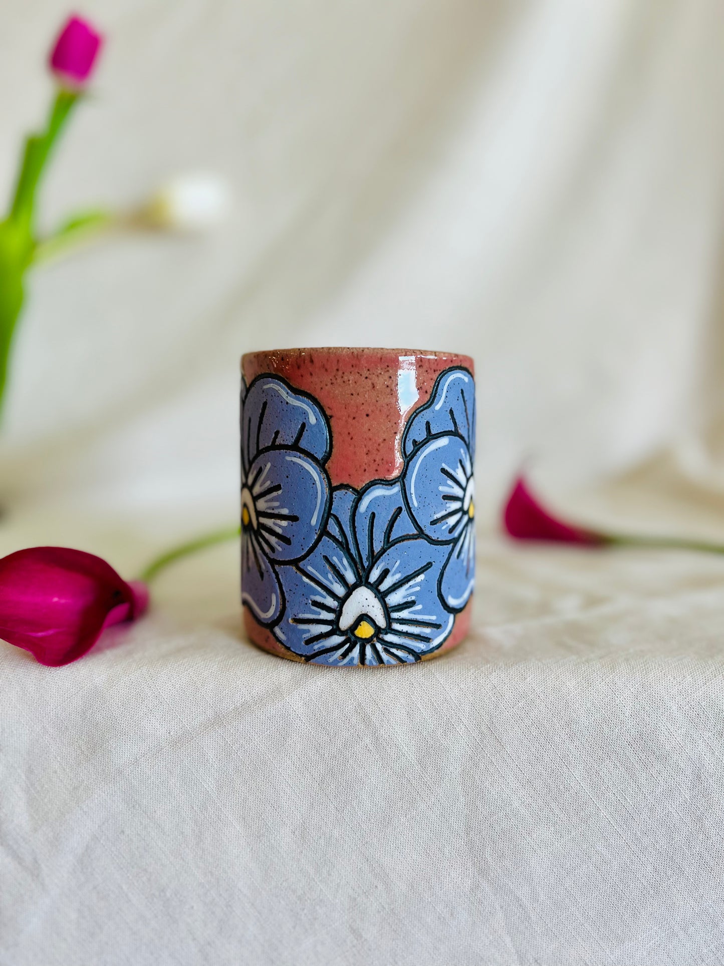 Violet Flower Cup