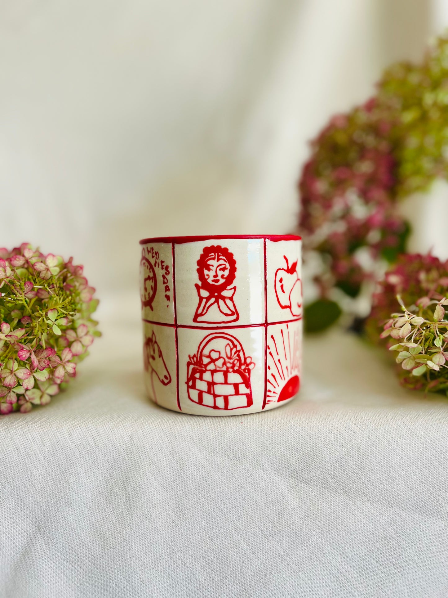 Redwork Quilt Mug 1