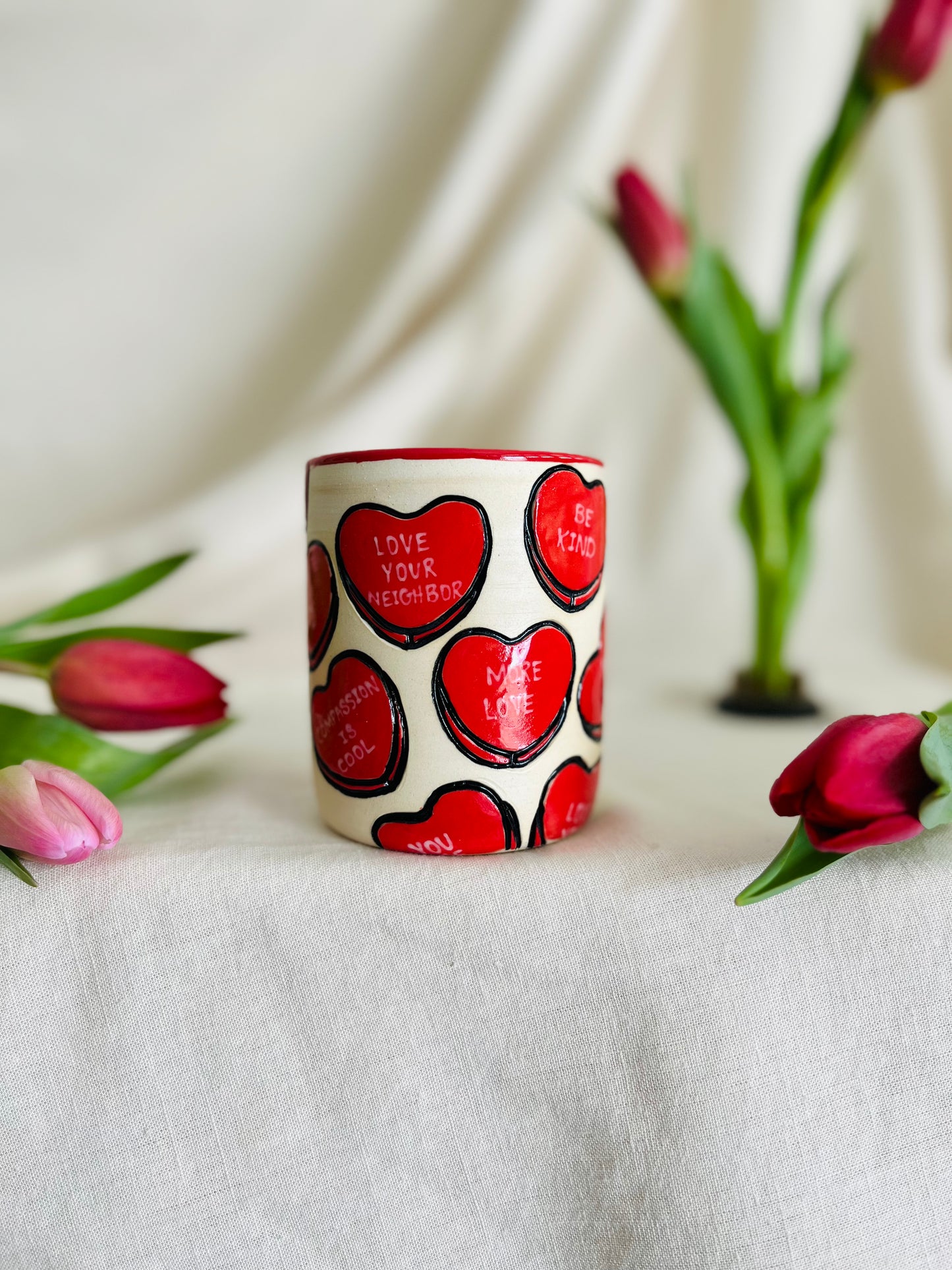 Cherry Hearts Cup
