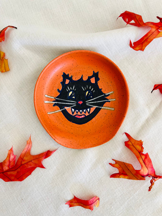 Black Cat Spoon Rest