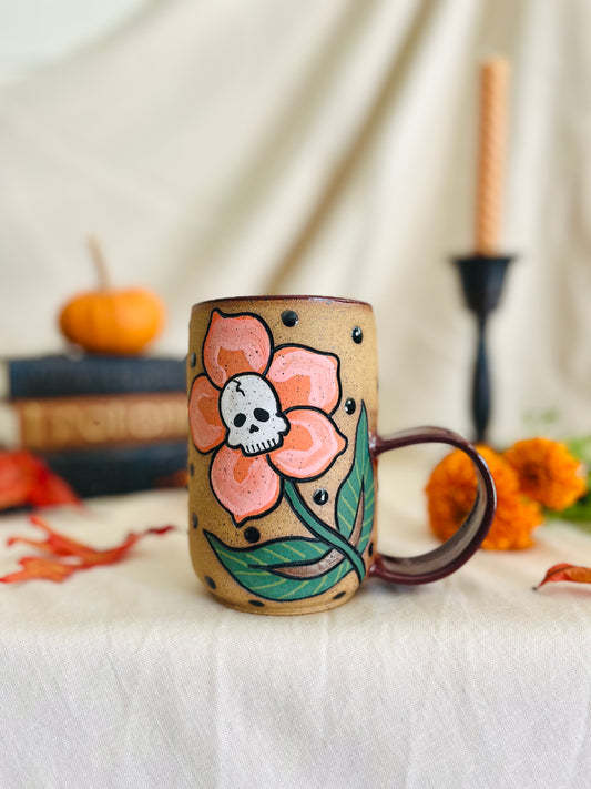 Skull Flower Mug 2