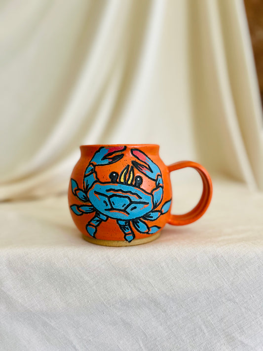 Crab Mug: orange