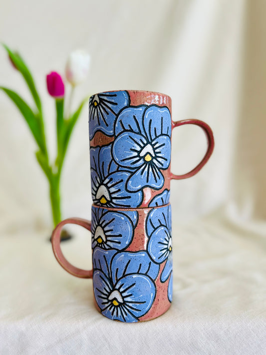 Violet Flower Mug