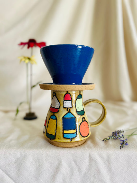 Coffee Pour Over: blue gloss