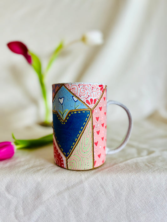 Patchwork Valentines Mug 1