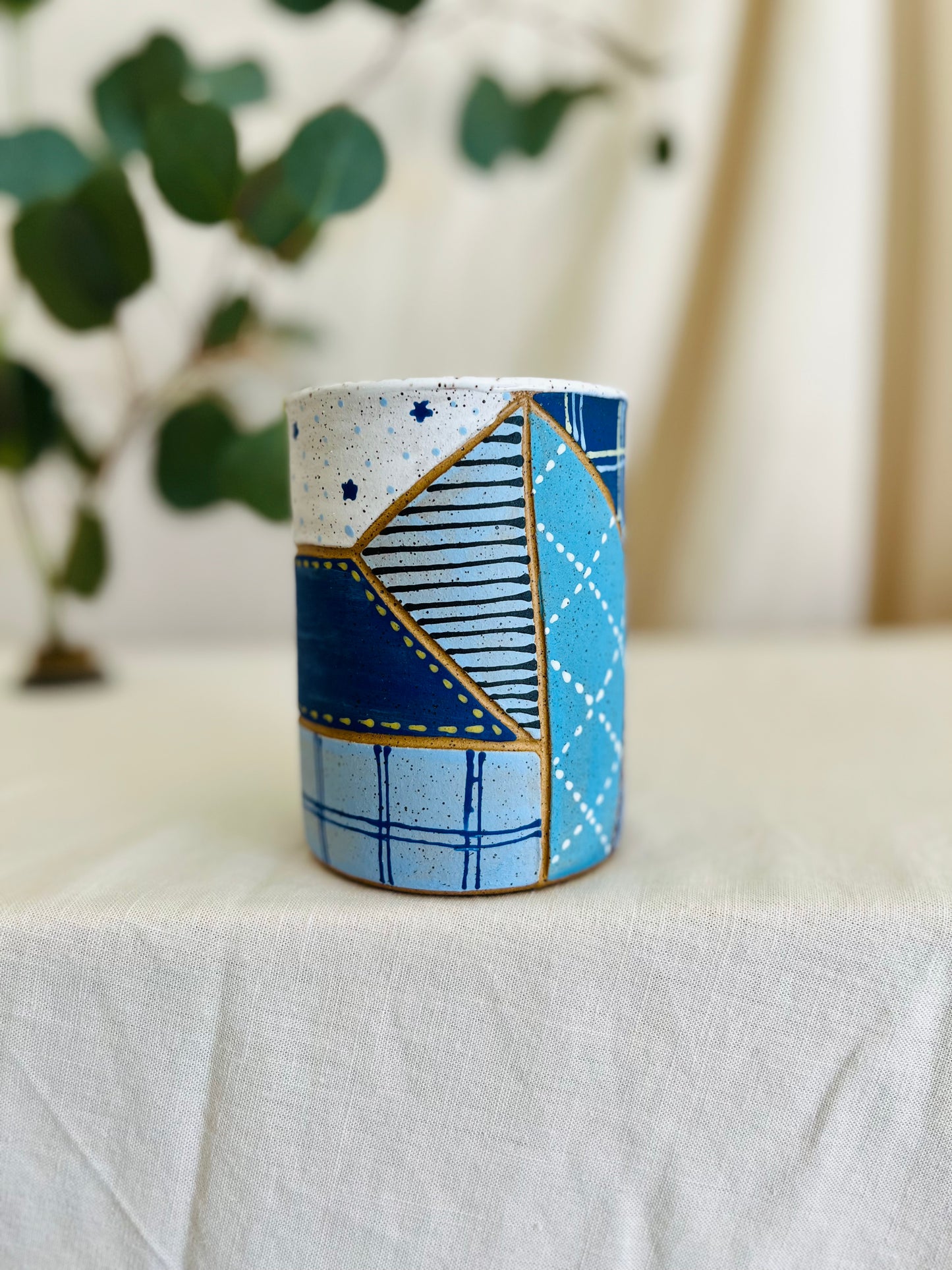 Patchwork Blues Mug 6