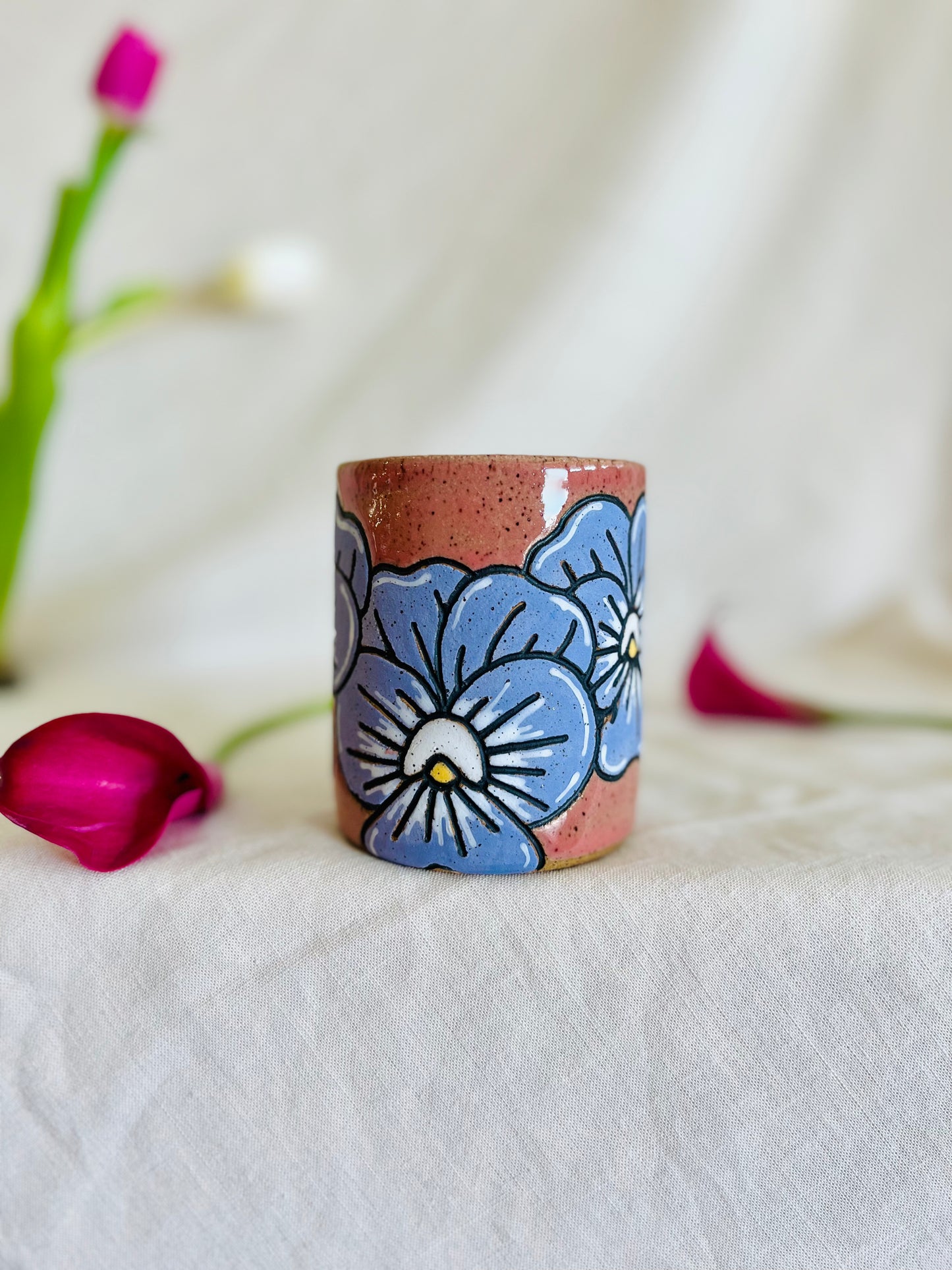 Violet Flower Cup